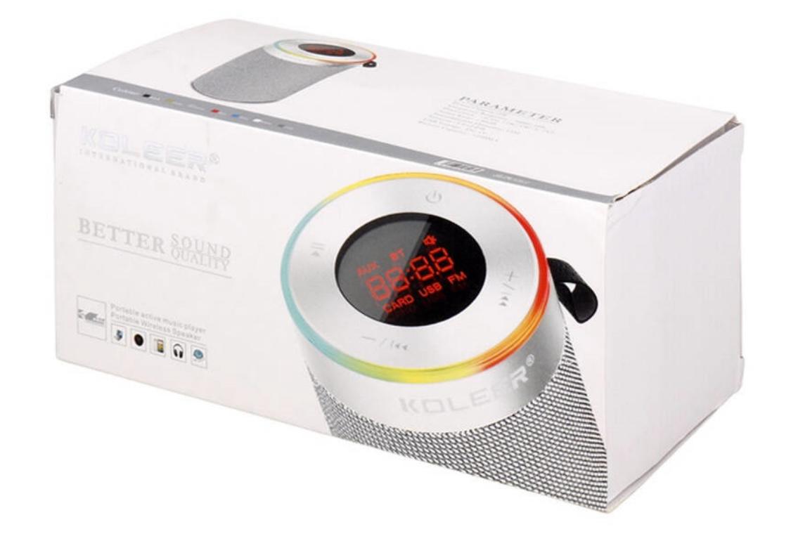 S817 Bluetooth Portable Speaker with LED display By Koleer
