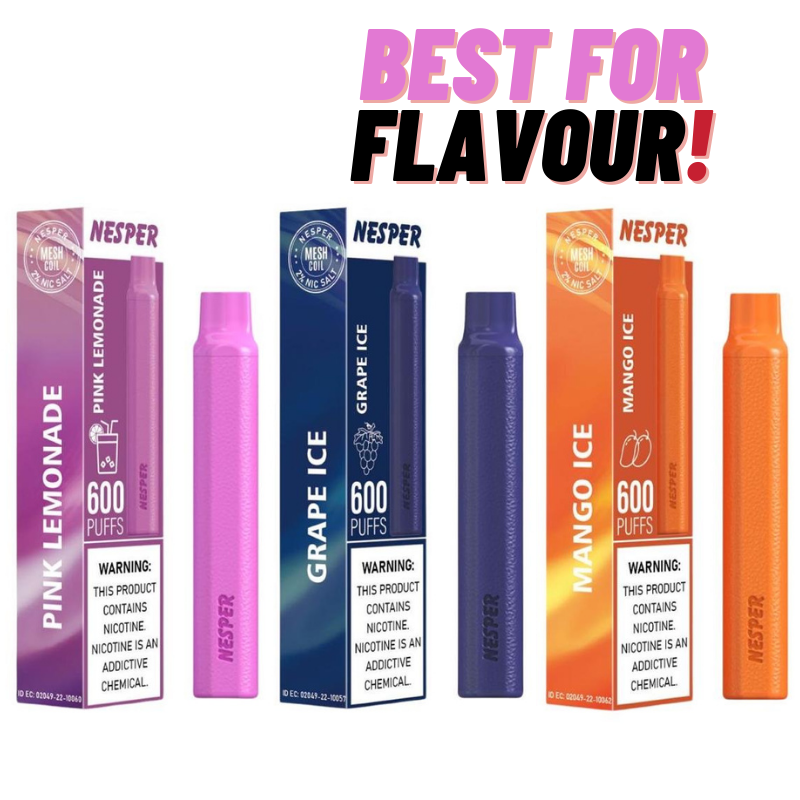 Nesper 600 Puff Disposable Vape Kit Box of 10 DIY Vape Wholesale