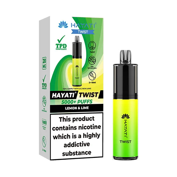 Hayati Twist 5000 Puffs Disposable Vape (Pack Of 5)