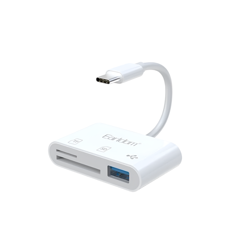 ET-OT105C 3-in-1 USB-C OTG Card Reader Adapter By Earldom