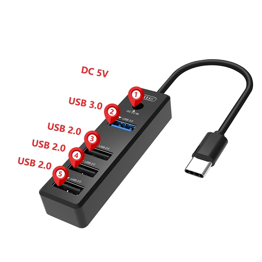 ET-HUB08 4-in-1 USB-C Hub By Earldom