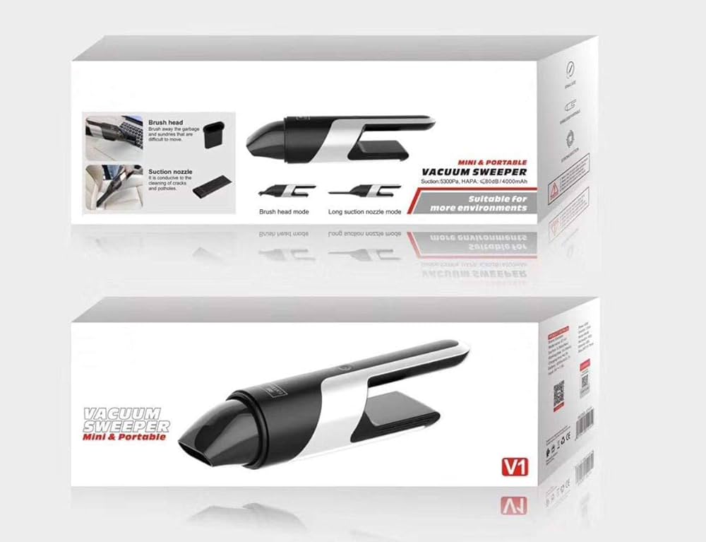 ETV1 Mini Portable Vacuum Sweeper By Earldom