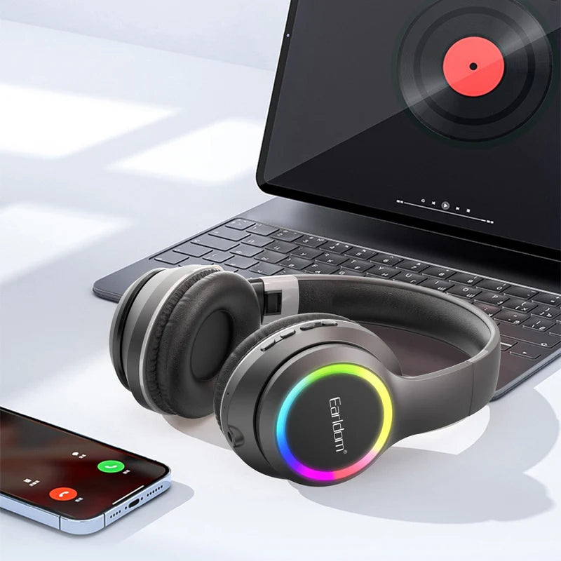 ET-B06 RGB Over-the-Head Bluetooth Headphones By Earldom