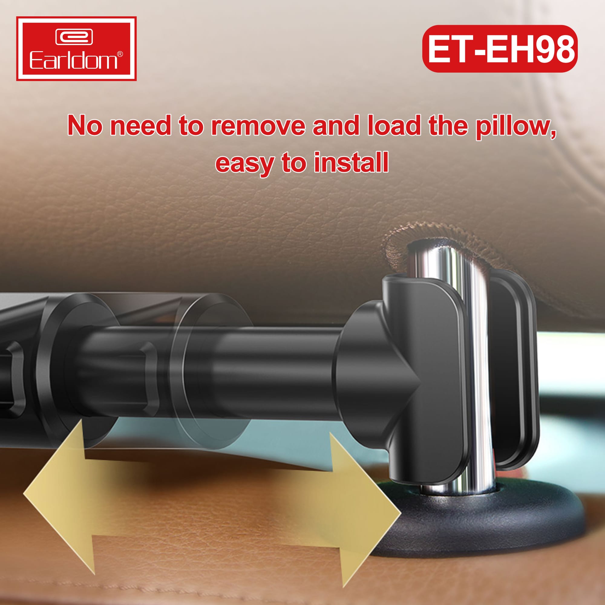 ET-EH98 Universal Car Headrest Mount Holder By Earldom