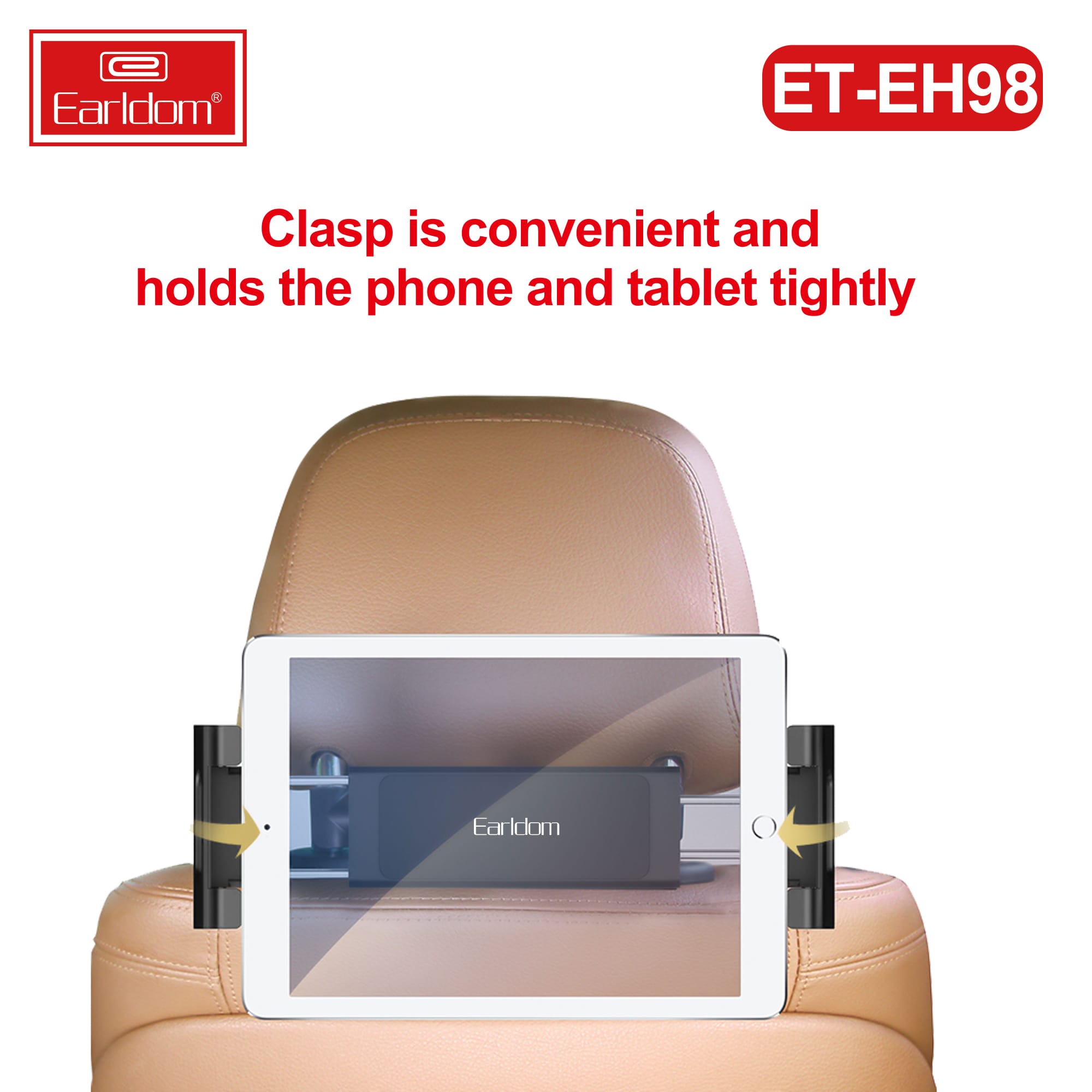 ET-EH98 Universal Car Headrest Mount Holder By Earldom