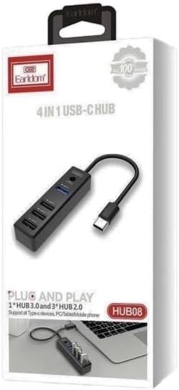 ET-HUB08 4-in-1 USB-C Hub By Earldom