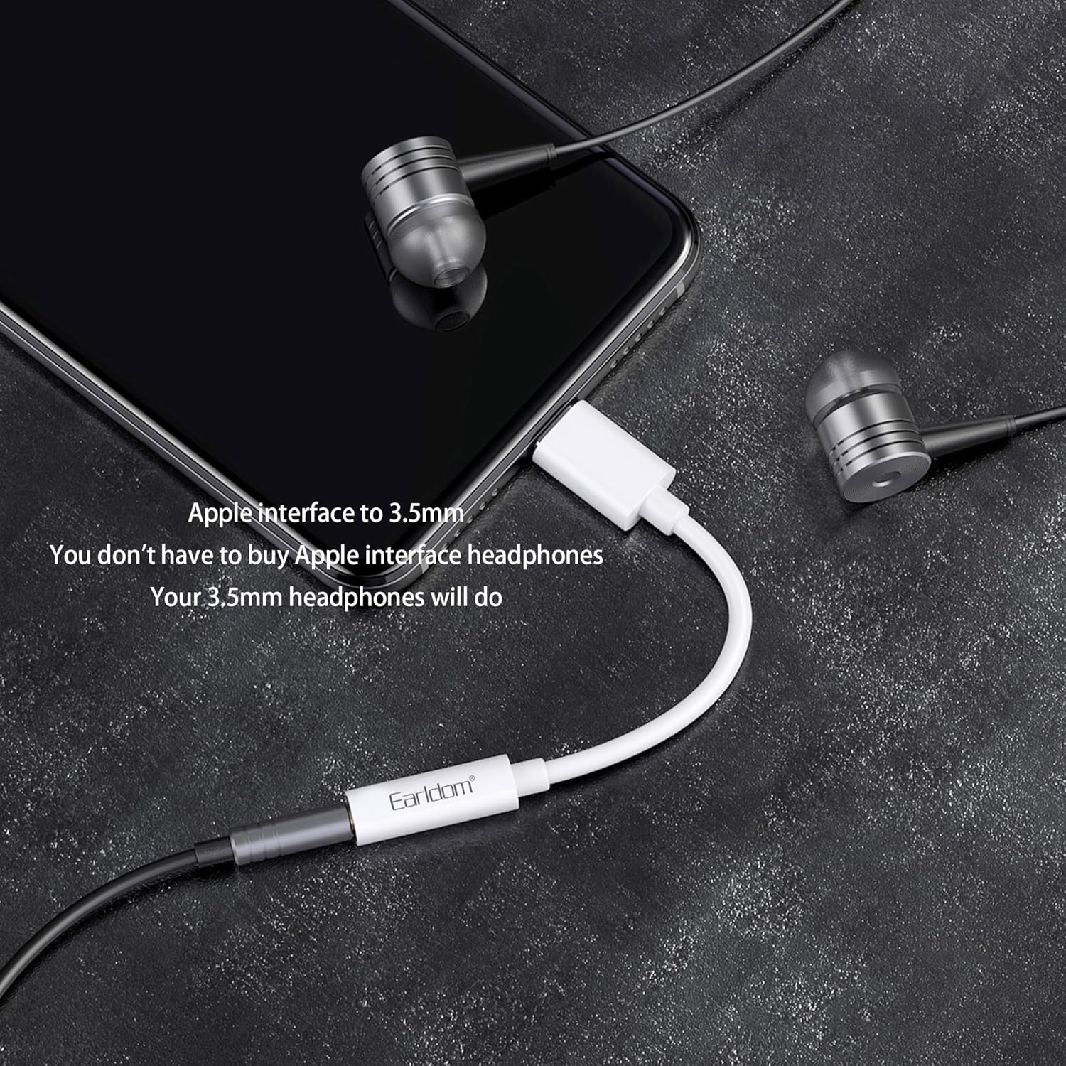 ET-OT49 Lightning to 3.5mm Audio Adapter By Earldom