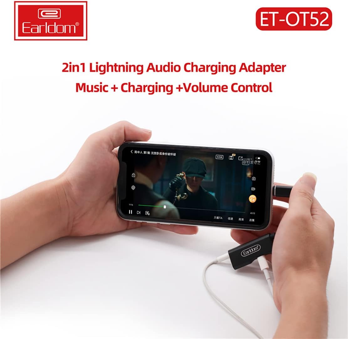 ET-OT52 2-in-1 Lightning to Lightning + 3.5mm Adapter By Earldom