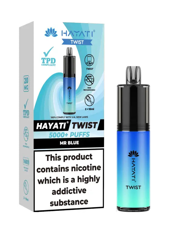 Hayati Twist 5000 Puffs Disposable Vape (Pack Of 5)