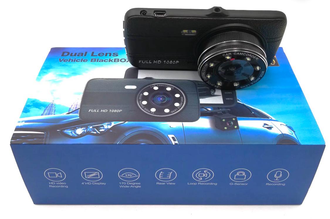 Dual Lens Vehicle BlackBox DVR Dash Camera