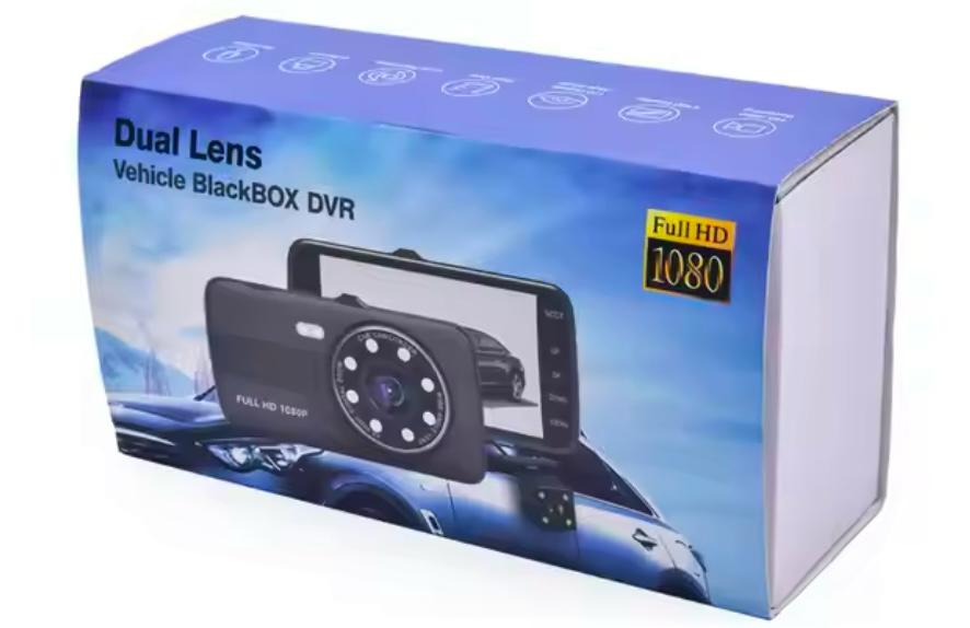 Dual Lens Vehicle BlackBox DVR Dash Camera