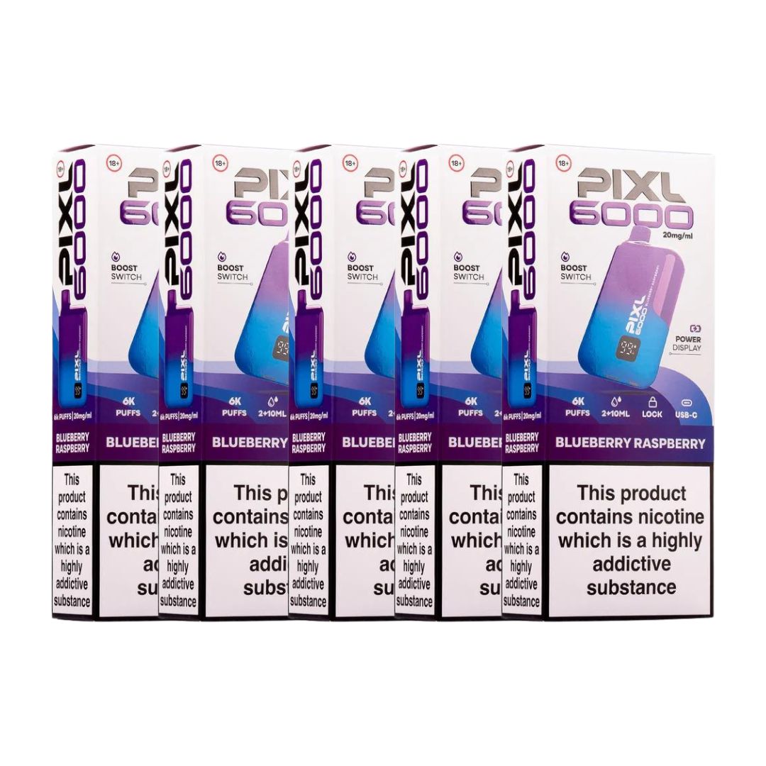 PIXL 6000 Puff Disposable Vape Kit (Pack of 5)