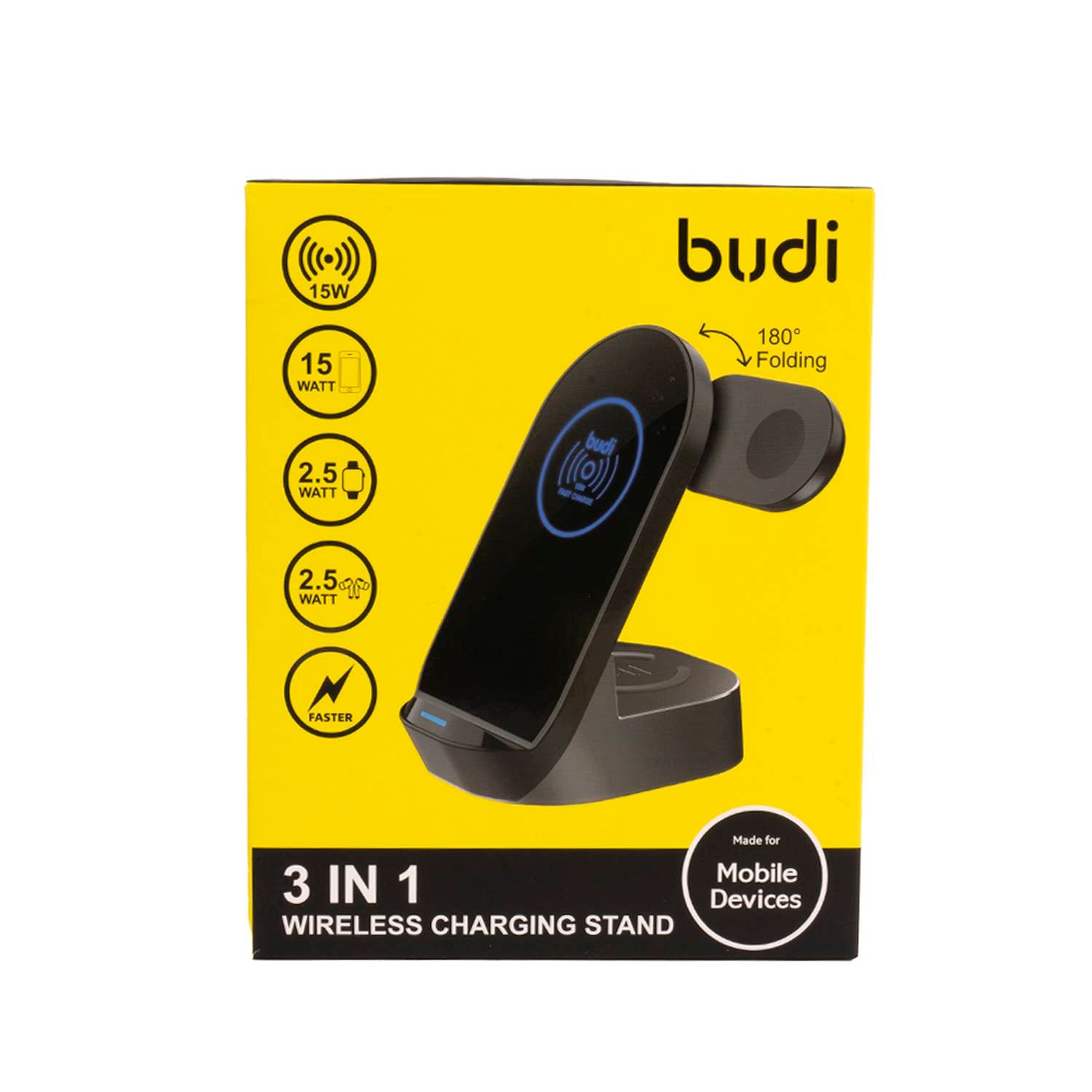 WL4300B 3-in-1 Wireless Charging Stand WL4300B By Budi