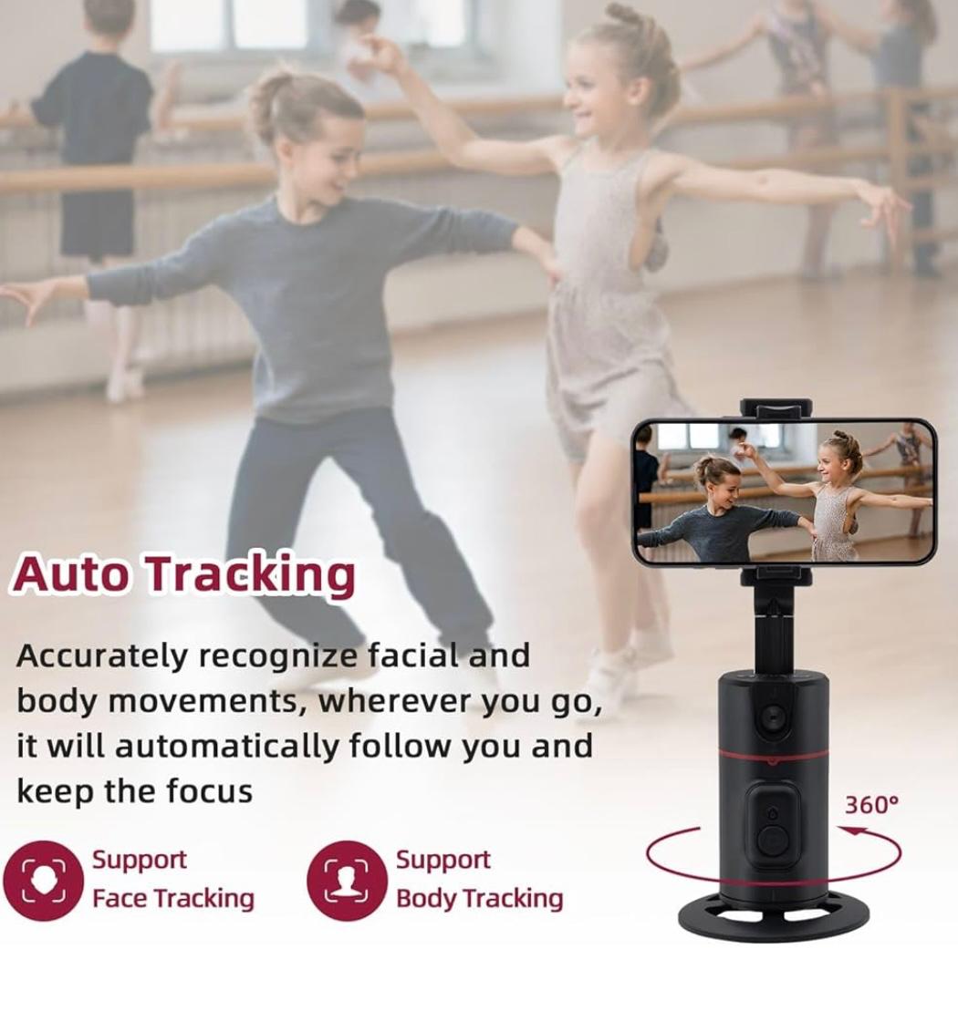 P05 360 Horizontal Face Tracking Selfie Stick Tripod By Magic Snapshot