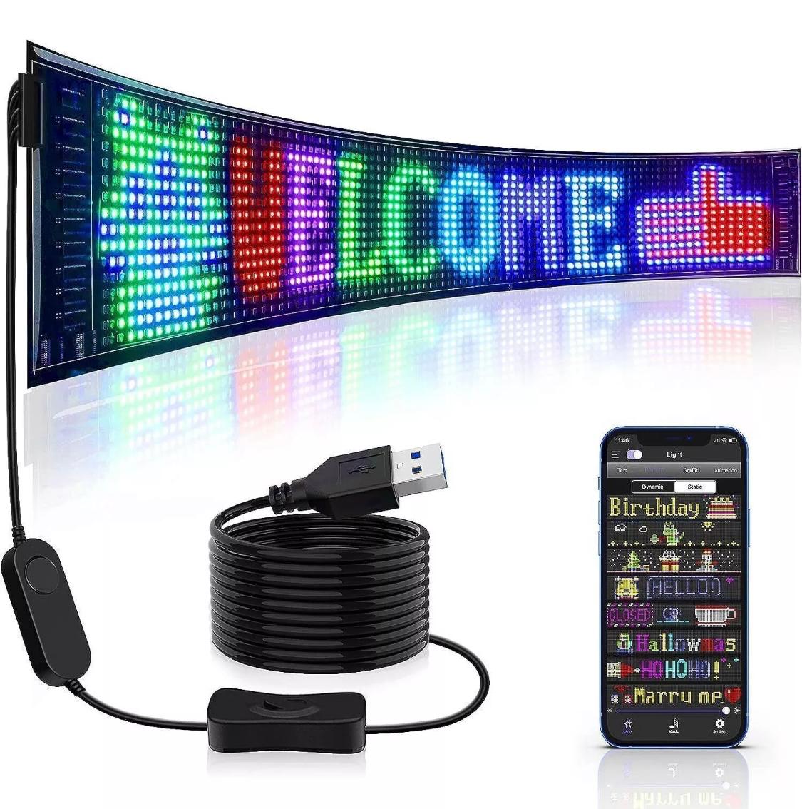 Flexible LED Display  For use in Shops and Cars