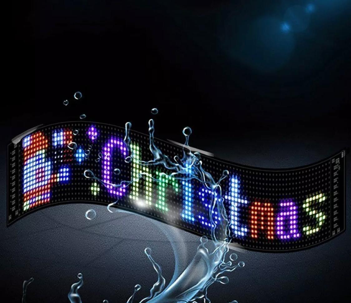 Flexible LED Display  For use in Shops and Cars