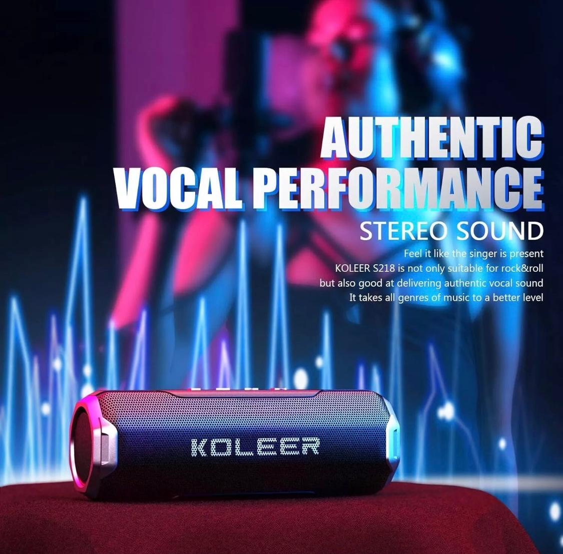 S218 Bluetooth  Portable Speaker with FM radio By Koleer