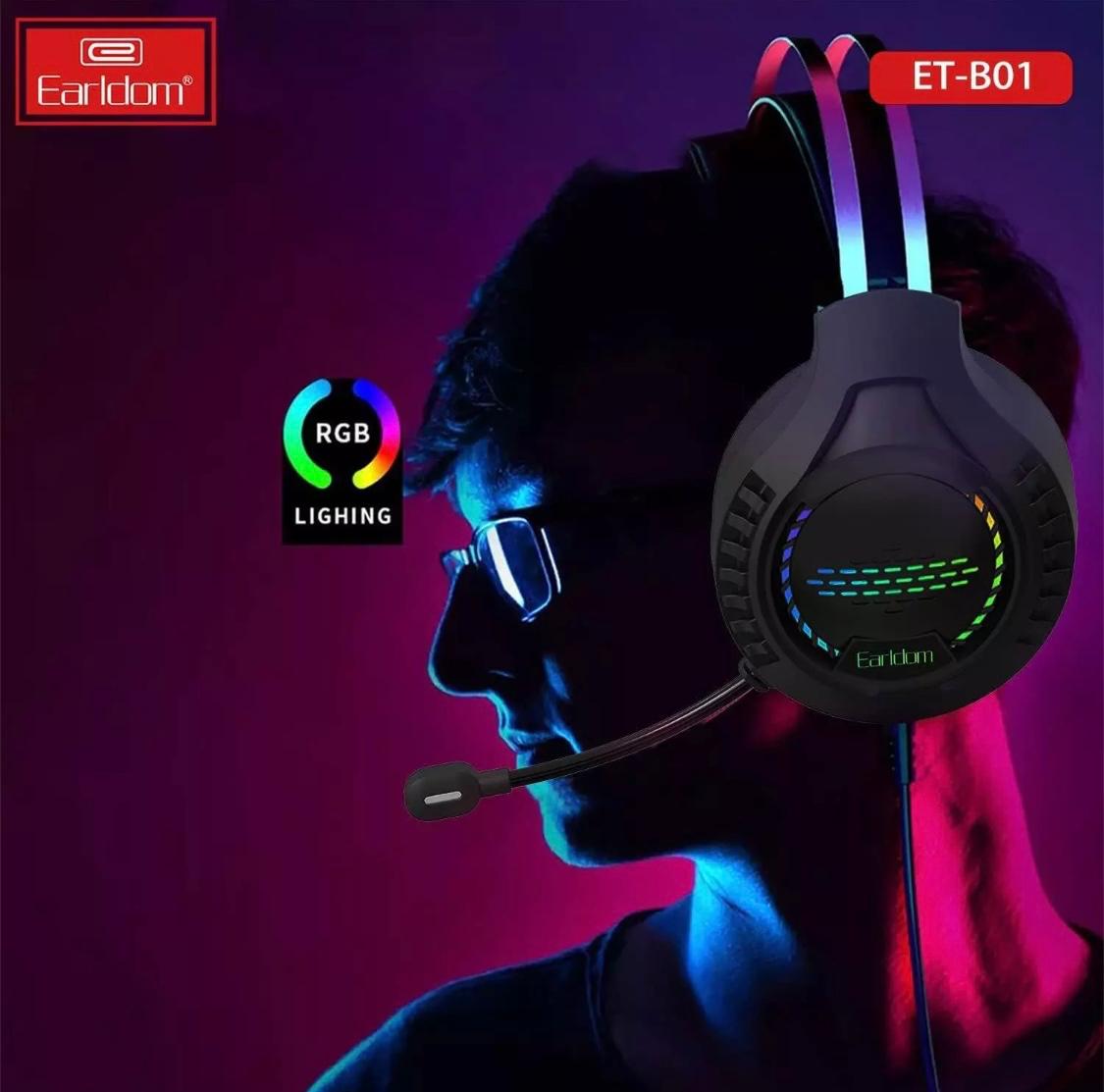 ET B01 Wired Gaming Headset - lightweight on Ear Design By Earldom