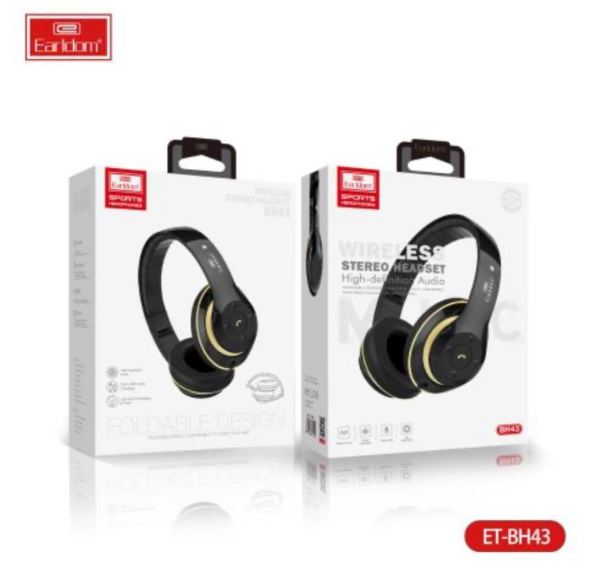 ET-BH43 Brand Over Ear Bluetooth Premium Headset, Excellent Sound Quality, Mega  Bass By Earldom