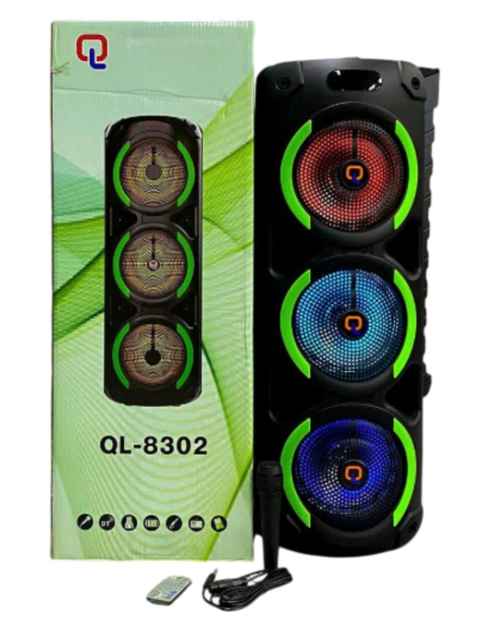 QL-8302 Bluetooth Tower Speaker, Mega Bass