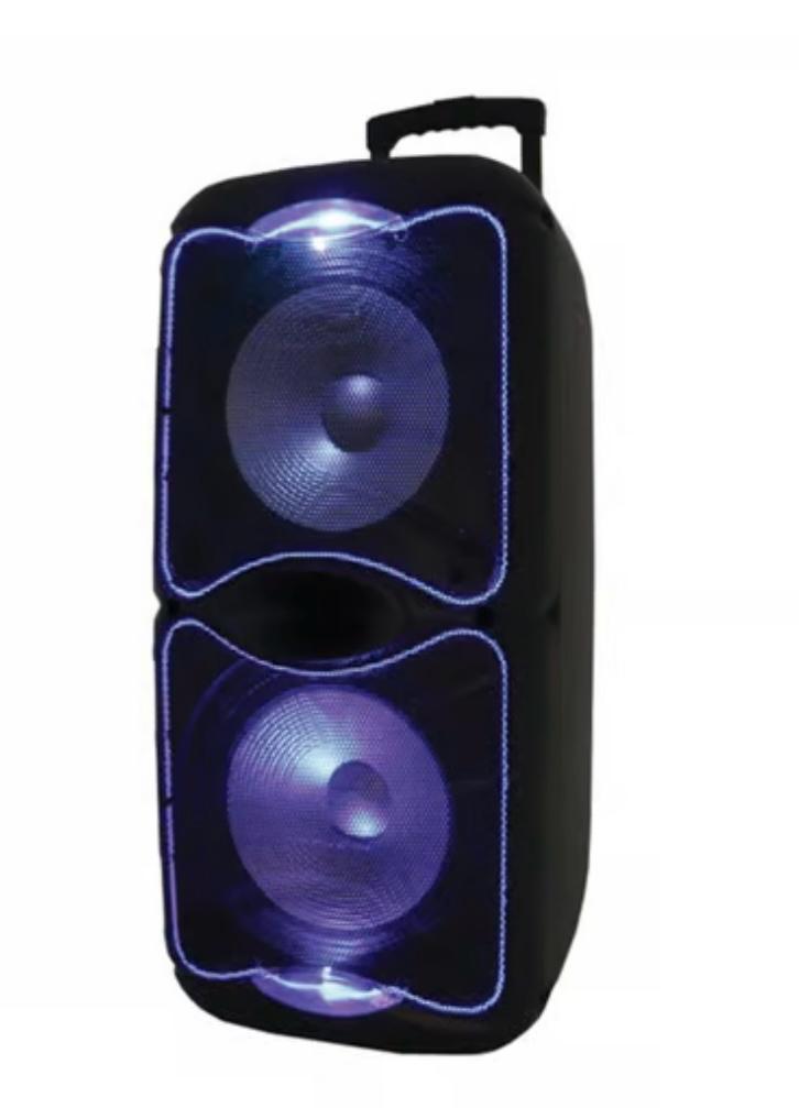 MR-1212 Dial. 12inch Woofer. Tower Speaker, Mega Bass. Remote control.  2 x Microphones By Meirende