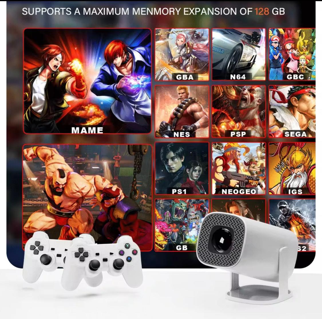 S40MAX Projector Supports 4K Video & Gaming Projector with 2 Video Game Controller’s By Salange