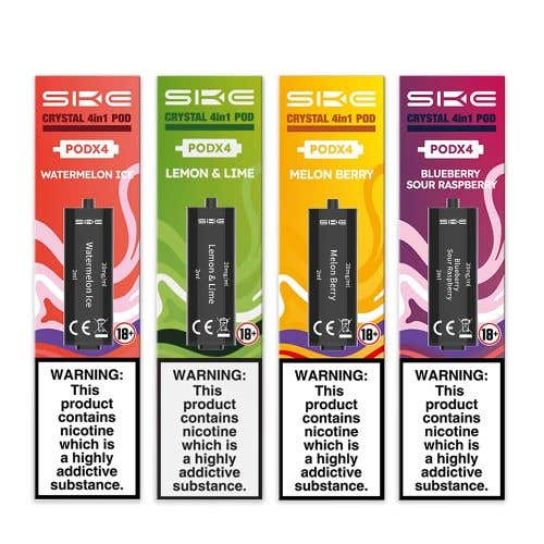 SKE Crystal 4IN1 Prefilled Replacement Pods (Pack Of 10)