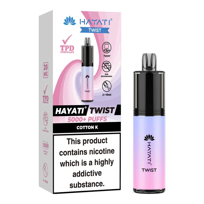 Hayati Twist 5000 Puffs Disposable Vape (Pack Of 5)