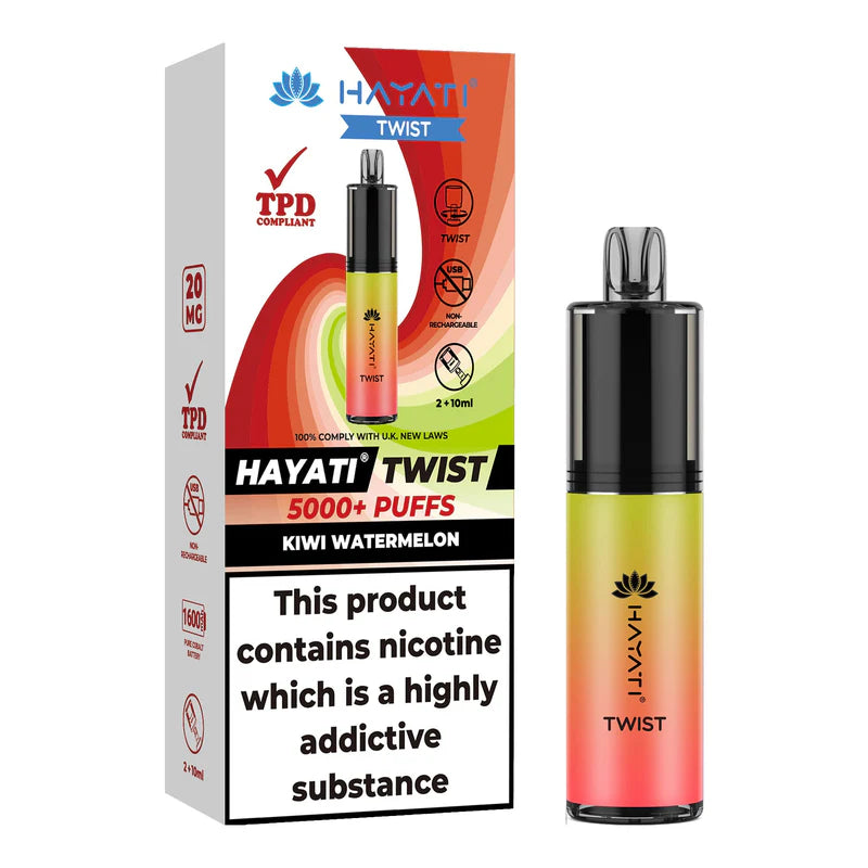 Hayati Twist 5000 Puffs Disposable Vape (Pack Of 5)