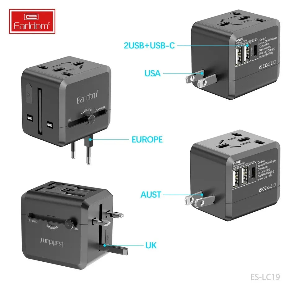 ES-LC19 Universal Travel Adapter By Earldom