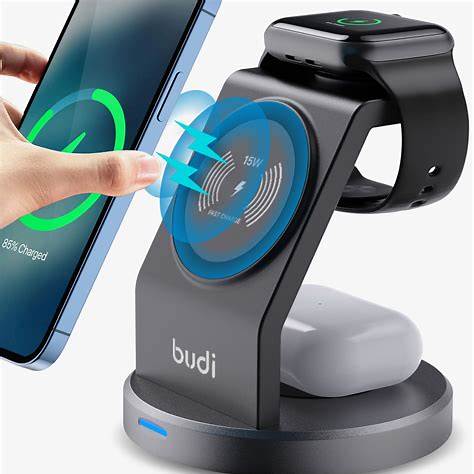 3-in-1 Magnetic Wireless Charging Stand By Budi