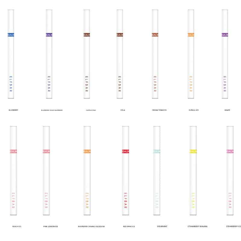 Elf Bar Cigalike Disposable Vape Device 400 Puffs Pack of 10 DIY