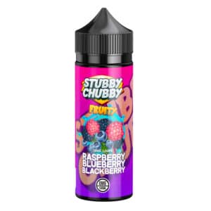 Stubby Chubby 100ml Shortfill E-Liquid - Raspberry Blackberry Blueberry